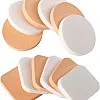 Round AND SQUAER Makeup Sponge, 12PCS Women's Round Soft Beauty Dry and Wet Dual Use Reusable Powder Puff Facial Makeup Cosmetic Blender Soft Sponge Cosmetic Puff
