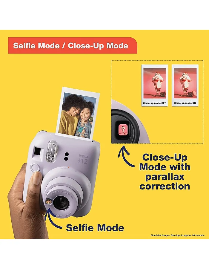 Fujifilm Instax Mini 12 Instant Camera - Clay White