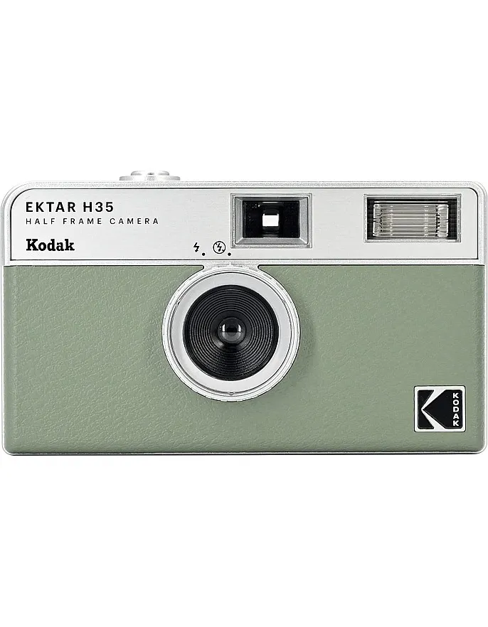 KODAK EKTAR H35 Half Frame Film Camera, 35mm, Reusable, Focus-Free, Lightweight, Easy-to-Use (Sage) (Film & AAA Battery are not Included)