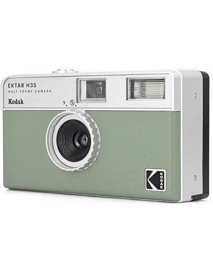 KODAK EKTAR H35 Half Frame Film Camera, 35mm, Reusable, Focus-Free, Lightweight, Easy-to-Use (Sage) (Film & AAA Battery are not Included)