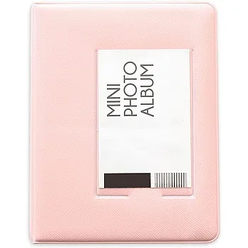 Photo Album for 3 Inch Film - 64 Pocket Album for Fujifilm Instax Mini 7s 8 8+ 9 11 25 26 50s 70 90 Film, Polaroid, Kodak Instant Camera (Pink)