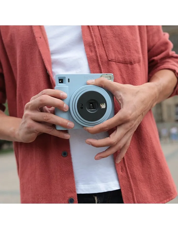 instax FUJIFILM SQUARE SQ1 Instant Film Camera - Glacier Blue