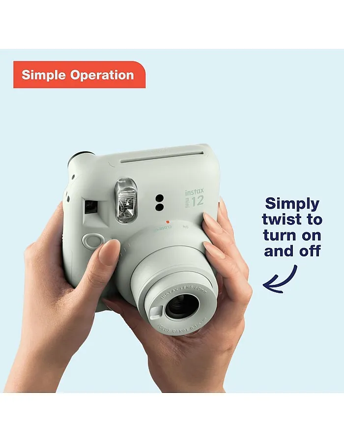 instax Fujifilm Mini 12 Instant Camera - Mint Green