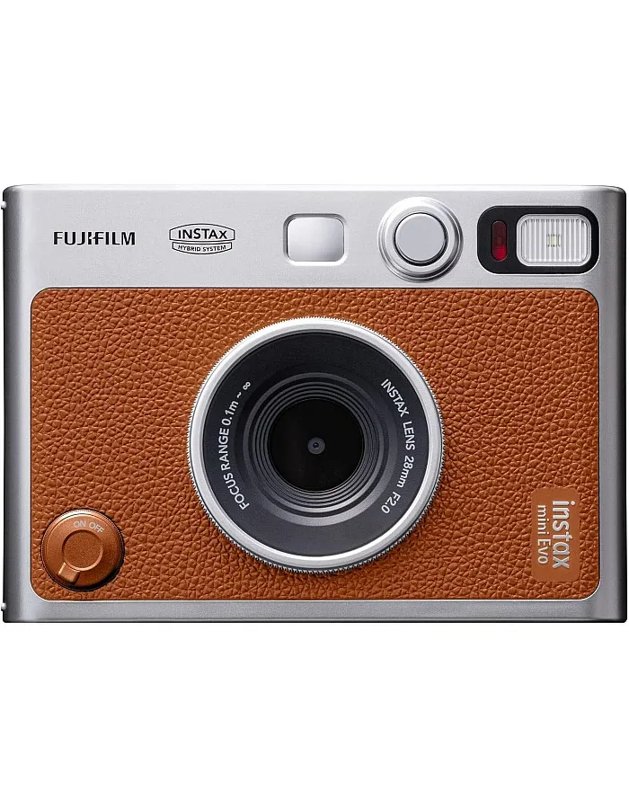 instax mini EVO Hybrid camera and smartphone printer, BROWN