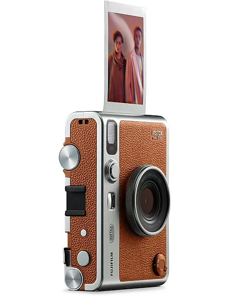 instax mini EVO Hybrid camera and smartphone printer, BROWN