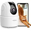 Imou 2K Home Security Surveillance Camera Indoor, 360° Wi-Fi Camera for Indoor with AI Human Detection Motion Tracking Two-Way Talk IR Night Vision Siren for Baby Pet (Ranger 2C)