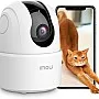 Imou 2K Home Security Surveillance Camera Indoor, 360° Wi-Fi Camera for Indoor with AI Human Detection Motion Tracking Two-Way Talk IR Night Vision Siren for Baby Pet (Ranger 2C)