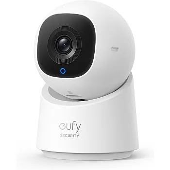 eufy Security Indoor Cam C220, 2K Resolution Security Camera PTZ, Plug-in Security Indoor Camera with 2.4G Wi-Fi, Human/Motion AI, Night Vision, AI Tracking, (1 Year Warranty)