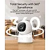 eufy Security Indoor Cam C220, 2K Resolution Security Camera PTZ, Plug-in Security Indoor Camera with 2.4G Wi-Fi, Human/Motion AI, Night Vision, AI Tracking, (1 Year Warranty)