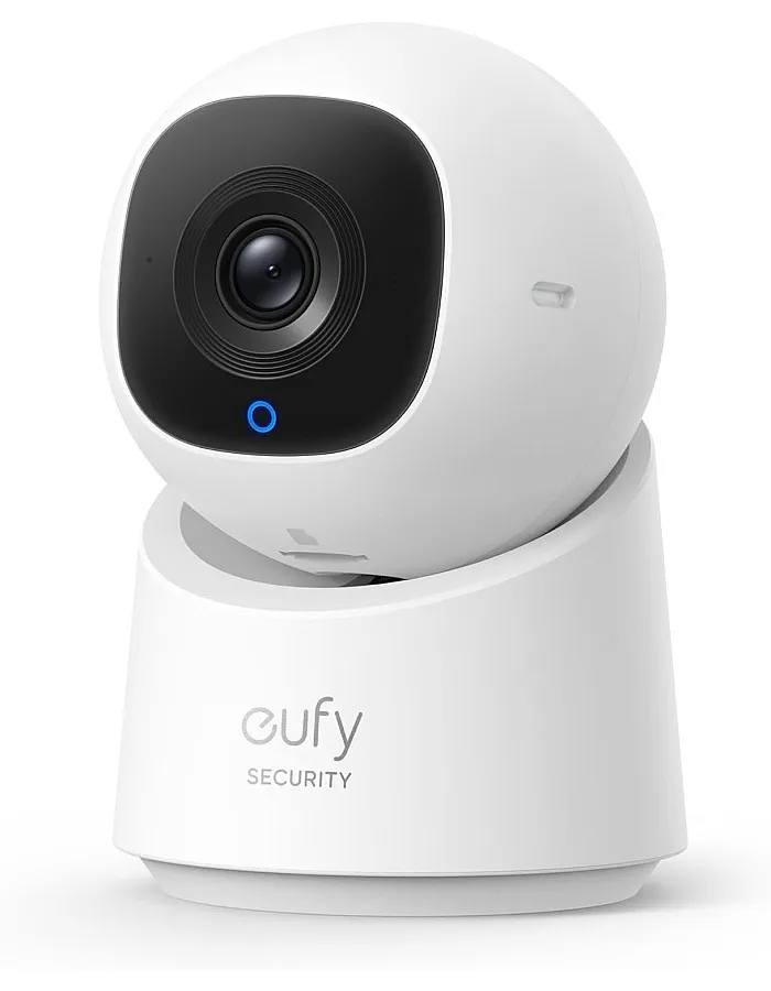 eufy Security Indoor Cam C220, 2K Resolution Security Camera PTZ, Plug-in Security Indoor Camera with 2.4G Wi-Fi, Human/Motion AI, Night Vision, AI Tracking, (1 Year Warranty)