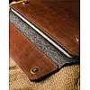 Dipelle UltraSlim 13 Inch Laptop Sleeve | Felt & PU Leather | MacBook Pro 13" M2/M1, 13 | MacBook Air 13.3", iPad Pro 12.9", Surface Pro 9/8 13 (Hazel, 13.3)