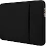 Dyazo Laptop Sleeve 15.6 inch, Durable Shockproof Protective Neoprene Case Cover Carrying Bag Case with Front Pockets Compatible for HP/Crome Book/Asus & other Laptop, Notebook, Black