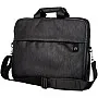 In Bag Plain Leather Laptop Sleeve with Handle - Black