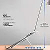 Dyazo Adjustable Laptop Stand, Portable Aluminum Laptop Holder Adjustable Height Laptop Stand for Desk, Notebook Stand for MacBook Pro/Air, HP, Lenovo, Sony, Dell, 10-15.6” Laptops, Tablet