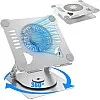 Laptop Stand, Aluminum Computer Stand with Cooling Fan Adjustable Height and 360° Rotatable Compatible with Macbook, Laptops (10-17 Inches)