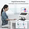 Laptop Stand with 360° Rotating Base, Height-Adjustable Laptop Stand, Ergonomic Notebook Stand, Ventilated Laptop Holder, Compatible with 10-17 Inch MacBook Pro/Air, Dell, Lenovo, Acer, Huawei