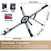 Magnetic Laptop & Mobile Stand – Foldable Adjustable Aluminium Alloy Desk Holder with Strong Suction Grip | Portable Multi-Angle Phone, Tablet & Laptop Stand