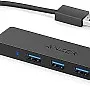 Anker 4-Port USB 3.0 Ultra Slim Data Hub for Macbook, Mac Pro/mini, iMac, Surface Pro, XPS, Notebook PC, USB Flash Drives, Mobile HDD, and More - 18 Months Local Warranty