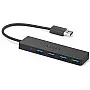 Anker 4-Port USB 3.0 Ultra Slim Data Hub for Macbook, Mac Pro/mini, iMac, Surface Pro, XPS, Notebook PC, USB Flash Drives, Mobile HDD, and More - 18 Months Local Warranty