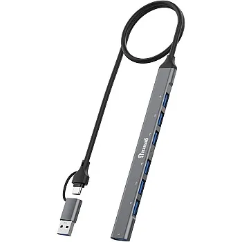 ST-Standard UCA9702 7-in-2 USB Hub 1×USB 3.0 + 6×USB 2.0 – OTG Support 2-Year Replacement + 5-Year Maintenance
