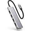 UGREEN Hub 4 Ports USB Type C to USB 3.0 Hub Adapter with Charging Port for MacBook Pro iMac Samsung Galaxy Note 10 S10 S9 LG Google Chromebook Pixelbook Dell XPS Oculus Rift