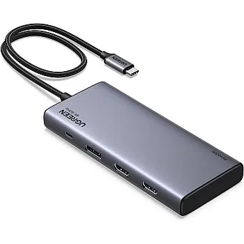 UGREEN Revodok Pro 308 Triple Display Docking Station USB C Hub 2HDMI DP (4K @ 60Hz Max.), 10Gbps 4 x USB Ports (2 x USB A & 2 x USB C), PD 100 W, Compatible with MacBook Air/Pro, Zenbook, MateBook