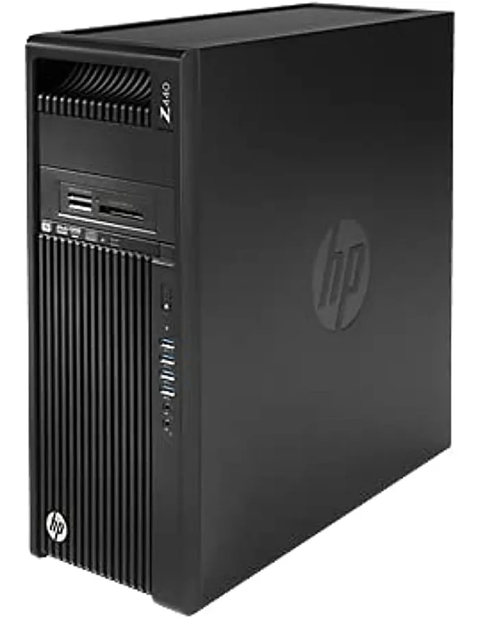 كيسة كمبيوتر اتش بي Z440 بمعالج انتل زيون E5 1620 v4 ذاكرة تخزين 1 تيرابايت رام 16 غيغابايت بلوحة مفاتيح انجليزي عربي ويندوز 10 برو اسود جيجا