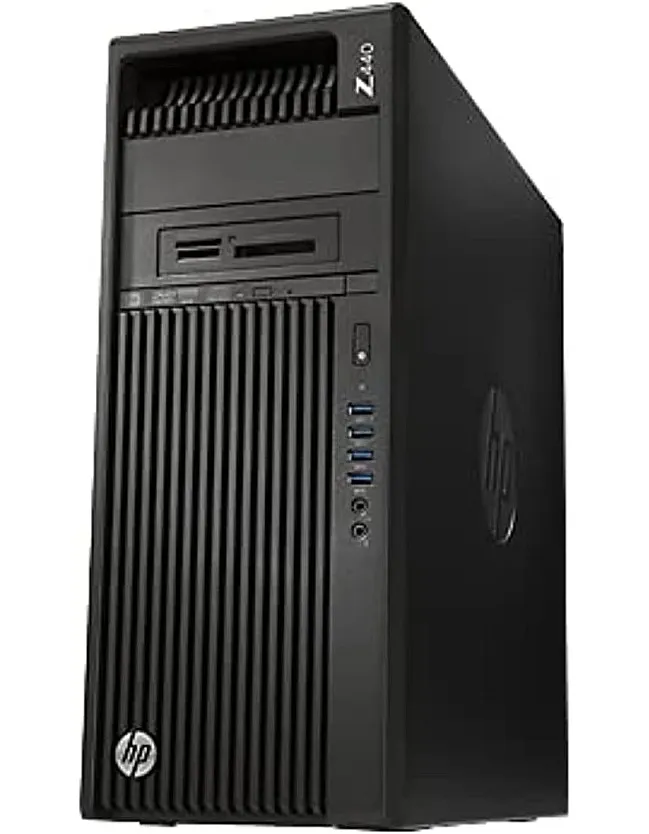 كيسة كمبيوتر اتش بي Z440 بمعالج انتل زيون E5 1620 v4 ذاكرة تخزين 1 تيرابايت رام 16 غيغابايت بلوحة مفاتيح انجليزي عربي ويندوز 10 برو اسود جيجا