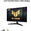 ASUS TUF Gaming VG259Q3A - 25 Inch Full HD Monitor - 180 Hz, 1ms GtG, FreeSync, Adaptive Sync, ELMB, GameFast Input - Fast IPS Panel, 16:9, 1920x1080, DisplayPort, HDMI, Speaker - Black
