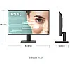 BenQ GW2491 23.8” 1080p FHD 100Hz IPS Eye-Care Monitor, HDMI, DisplayPort, 1080x1920, Ultra Slim Bezel, TUV-Certified, Flicker-free, Low Blue Light Plus, Eye-CareU, 3 Years Warranty