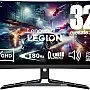 شاشة ألعاب لينوفو منحنية ليجن R32qc-30 مقاس 31.5 بوصة QHD 2560×1440 بتردد 180 هرتز و350 وحدة مضيئة في البكسل ووقت استجابة 0.5 مللي ثانية ومنفذ HDMI ومنفذ عر
