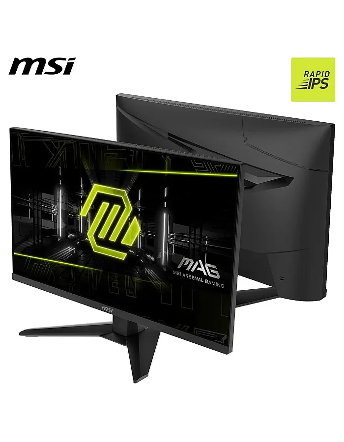 MSI MAG 274F 27-Inch FHD 1920x1080 Gaming Monitor - Rapid IPS, 200Hz, 0.5ms, HDR Ready, Eye Care, HDMI 2.0b, DP 1.2a, Frame-Less, Tilt-Adjustable, Vesa Mount, Black
