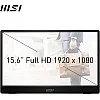 MSI PRO MP161 E2 Portable Monitor 15.6 Inches Full HD – IPS Panel 1920 x 1080, 60Hz, Practical (PC, Laptop, Mobile), Enhanced Speakers, Frame & Stand – Mini-HDMI 2.0b, 2 x USB Type-C