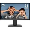 شاشة كمبيوتر MSI PRO MP223 E2، 22 بوصة، VA، 1920 × 1080 (FHD)، 100 هرتز، مزامنة تكيفية، HDMI، منفذ فيديو، منفذ عرض، قابلة للتركيب على حامل VESA، إمالة، 1 مللي ثا