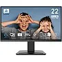 شاشة كمبيوتر MSI PRO MP223 E2، 22 بوصة، VA، 1920 × 1080 (FHD)، 100 هرتز، مزامنة تكيفية، HDMI، منفذ فيديو، منفذ عرض، قابلة للتركيب على حامل VESA، إمالة، 1 مللي ثا