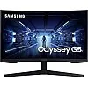 Samsung 27-Inch G55C Odyssey QHD 2K Curved Gaming Monitor, HRDR 10, VA Panel, 1ms MPRT, 165hz with Game Mode, Supports AMD FreeSync, HDMI and DisplayPort, Local Warranty