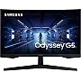 Samsung 27-Inch G55C Odyssey QHD 2K Curved Gaming Monitor, HRDR 10, VA Panel, 1ms MPRT, 165hz with Game Mode, Supports AMD FreeSync, HDMI and DisplayPort, Local Warranty