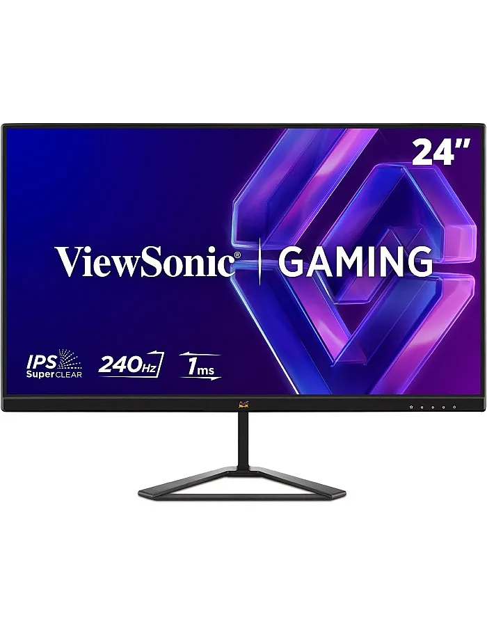 شاشة ألعاب فيوسونيك VX2479A-HD-PRO – مقاس 24 بوصة، بتردد 240 هرتز، وتقنية سوبر كلير IPS، وزمن استجابة 1 مللي ثانية، مع دعم ايه ام دي فري سينك، وHDR10، و