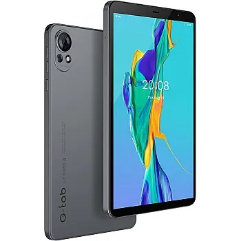 G-Tab T8S Tablet (WiFi) 5G (RAM :4+4GB, ROM :64GB) 8 inch IPS LCD 800x1280, 5000 mAh Battery, Android 14, Camera 2MP front + 5MP rear, Silicon Case,1 Year Warranty, Grey