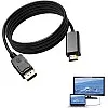 DisplayPort to HDMI Adapter Cable, 4K UHD, 1.8 m, Unidirectional Connection for HDTV, Monitor, Laptop, PC