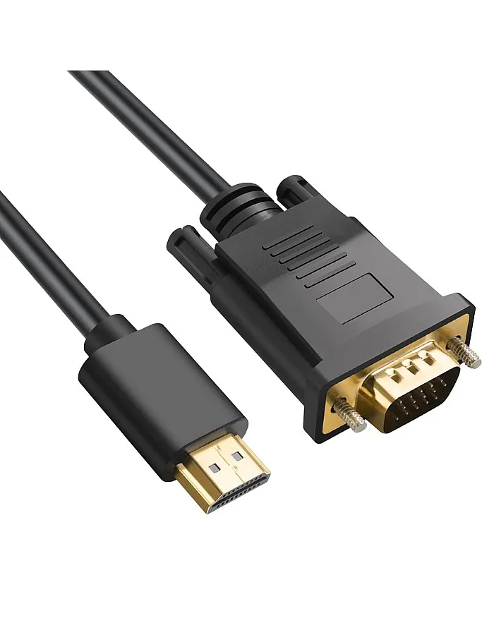 كيبل HDMI الى VGA من اوميفاين، محول كيبل فيديو (ذكر الى ذكر) متوافق مع راسبيري باي وروكو والكمبيوتر المكتبي واللابتوب والكمبيوتر الشخصي والش