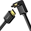 Ugreen 10174 90 Degree HDMI 4K Male to Male Cable, 3 Meter Length, Black