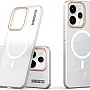 DL3 Mobilak Case Back Cover for OPPO Reno 15 5G (Oppo Reno15), Sleek Frosted Translucent Back Only Compatible with Wireless Magnetic Accessories | Anti-Scratch Shockproof Phone Case (Clear)