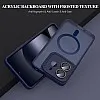 Grabist Magnetic case for Redmi Note 14 4G, Full Camera Protection with lens, Compatible with magnetic stand, Translucent Matte, Shockproof Case For Redmi Note 14 4G (Blue)