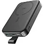 Joyroom JR-PBM11 10000mAh Qi2 Magnetic Wireless Power Bank - 22.5W Fast Charging, Built-in Kickstand, Portable Charger for Smartphones & Devices - Black