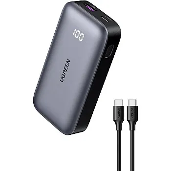 UGREEN 10000mAh 30W Two-way Fast Charging Power Bank Gray