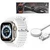 ADHOMAX New T800 Ultra2 Smart Watch Elegant Design 1.99", NFC, Fitness Tracker, Heart Rate, Oxygen Monitor, Calls, Wireless Charging | IOS and android for men, women (White Strap)