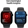 Apple Watch Series 11 GPS 46mm Smartwatch with Jet Black Aluminium Case with Black Sport Band M/L. Sleep Score, Fitness Tracker, Health Monitoring, Always-On Display, Water Resistant