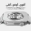 ساعة ذكية اكس ابيكس بشاشة اموليد 2 بوصة وإجراء مكالمات بلوتوث وتتبع اللياقة البدنية والصحية وأكثر من 100 وضع رياضي ومراقب القلب وتشبع الأك