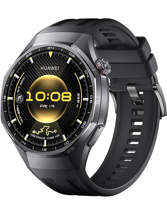 HUAWEI WATCH GT 6 Pro Smart Watch, 46mm, upto 21 days battery life, GPS Smart Watches with 100+ Sports Mode, Cycling, iOS & Android Compatible, ECG Analysis, Health Monitoring, Black